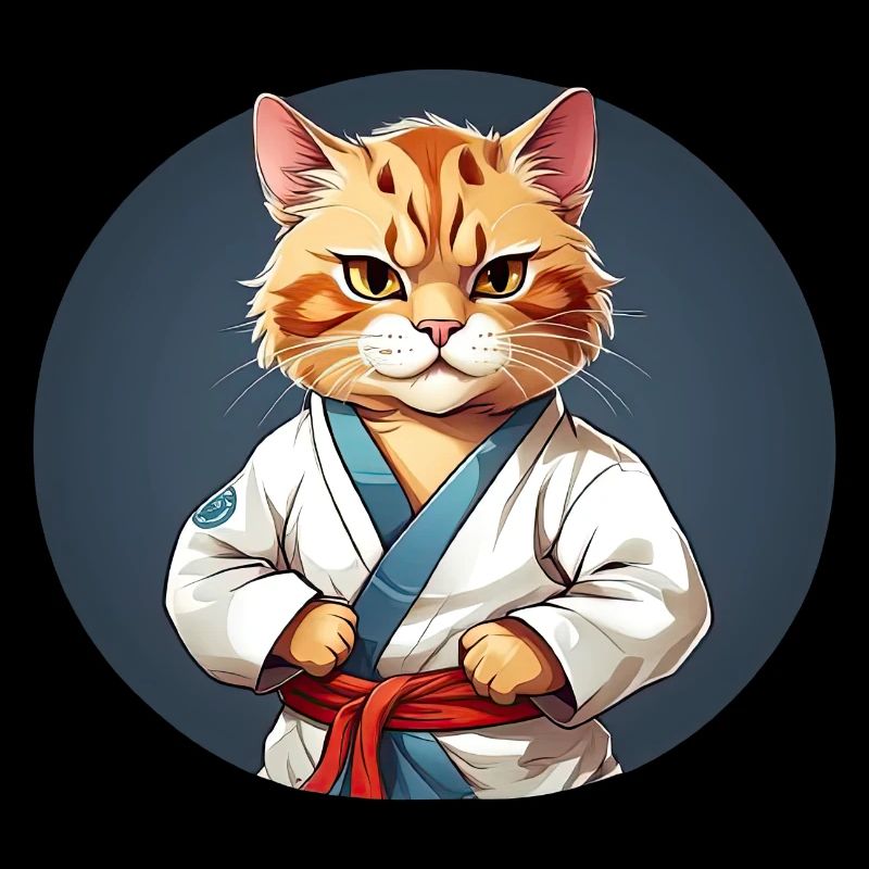 Karate Katze - Katzendesign