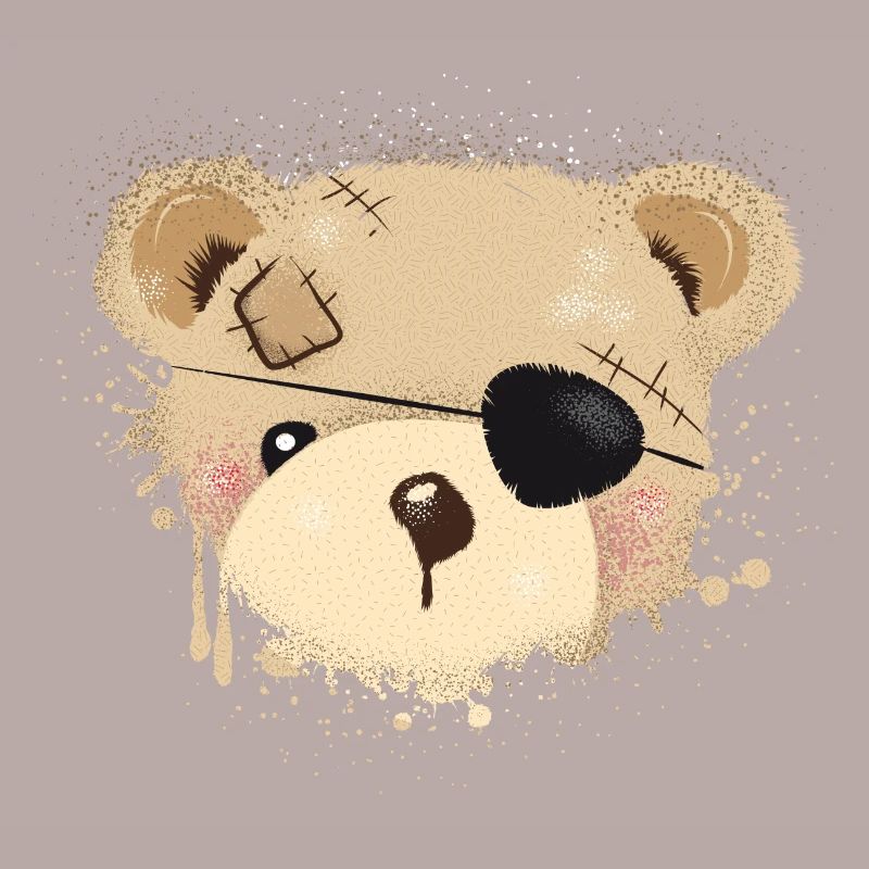 Teddy with eye patch