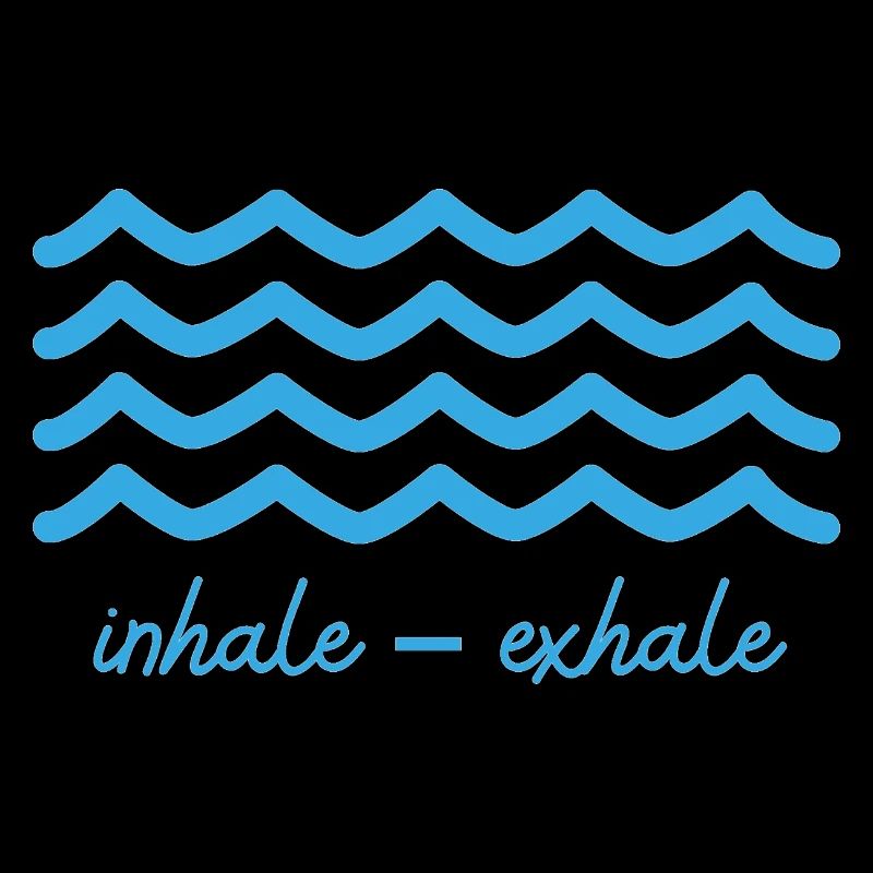 Meditations Design mit "inhale - exhale"