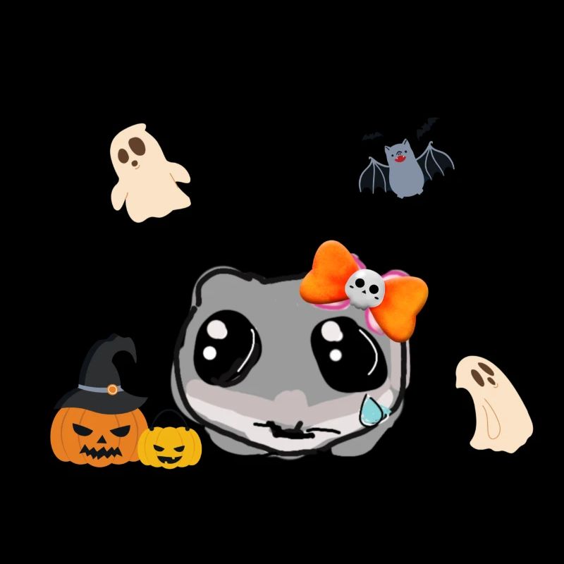 Halloween,hamster,pumpkin, illustration