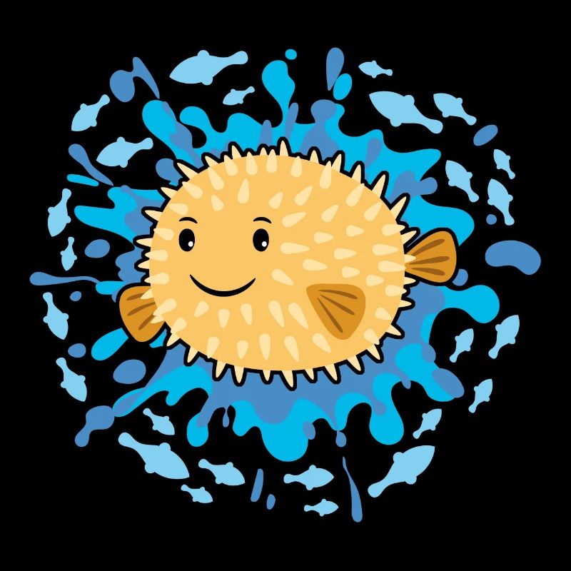 Doux petit poisson-globe