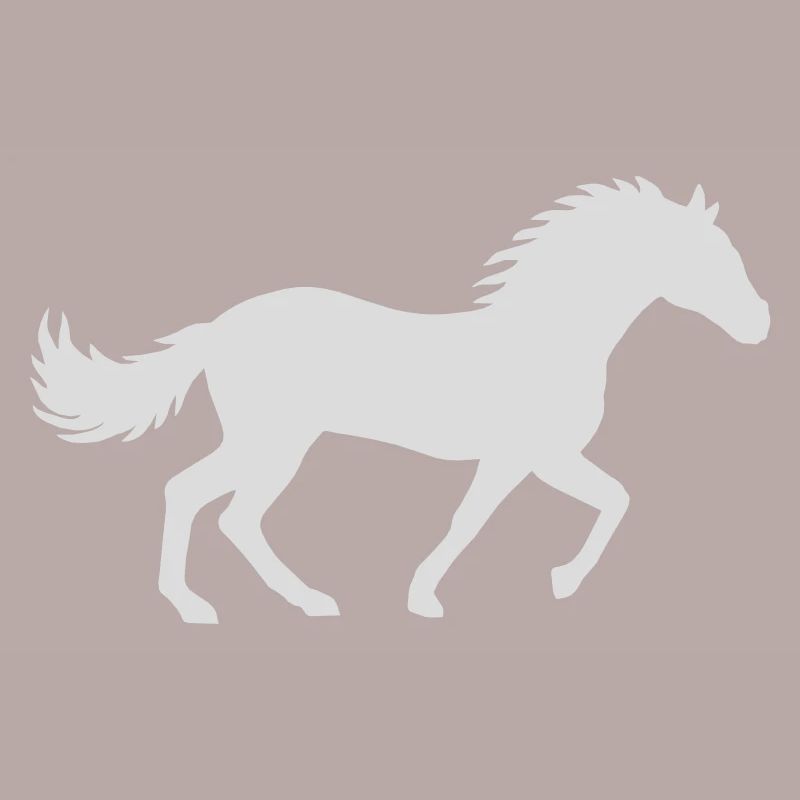 Conception de silhouette de cheval de course