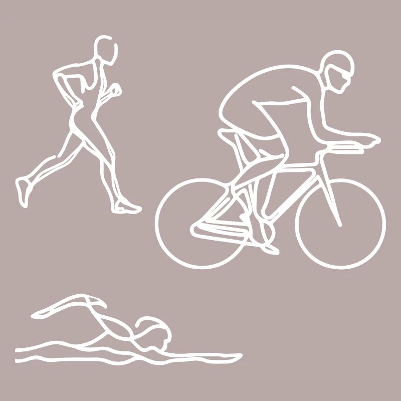 Triathlon Drawing