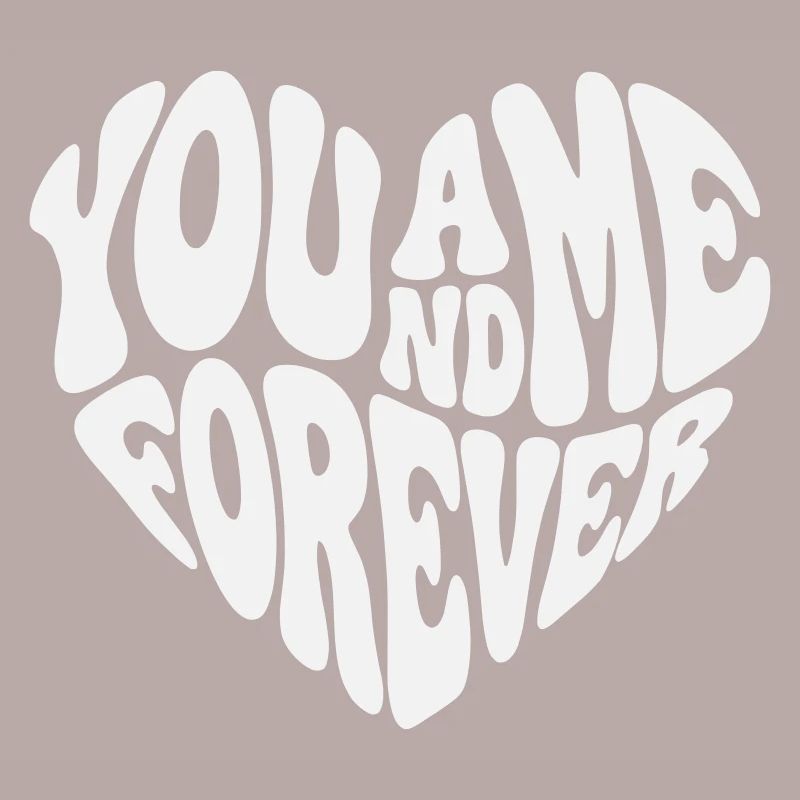 Pour toujours ensemble - Valentine White Retro Heart