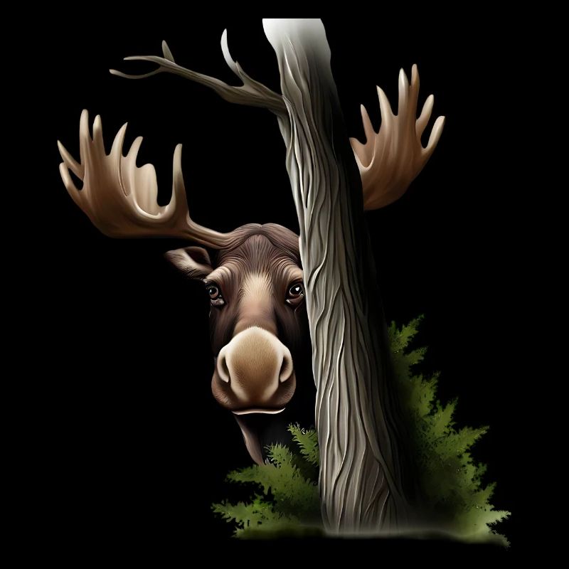 Hide-and-seek: Moose