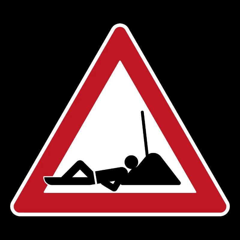 Pause construction sign