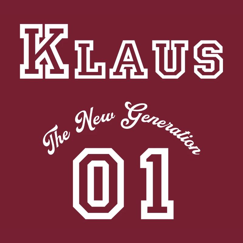 Prénom: Klaus - « The New Generation », blanc