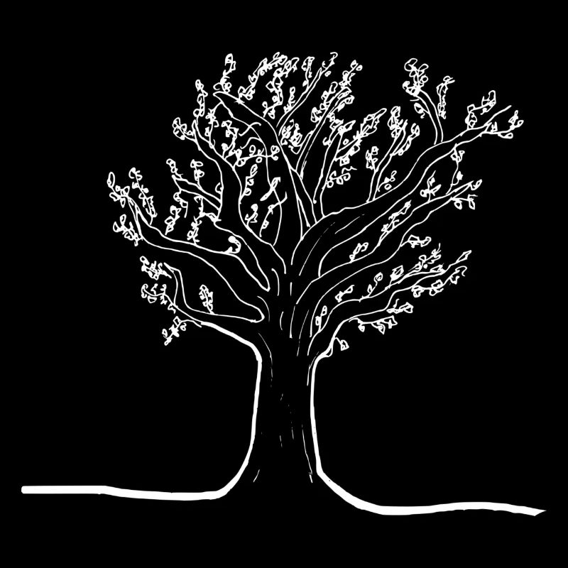 Baum in weiß