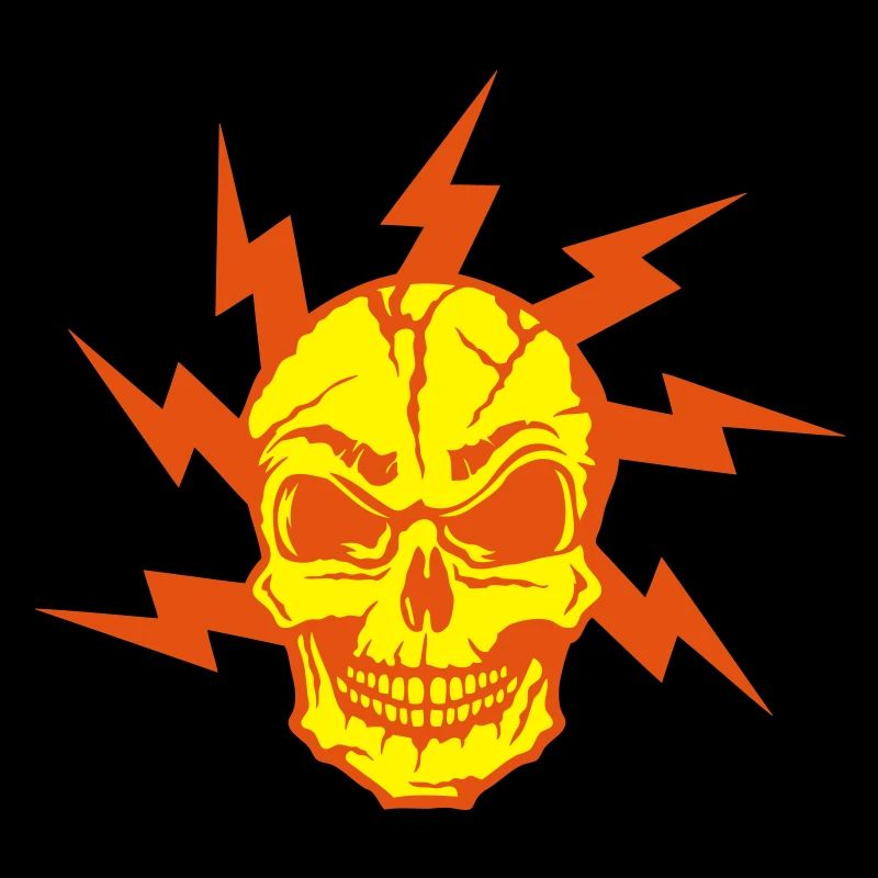 kopf des todes eclair halloween blitz von