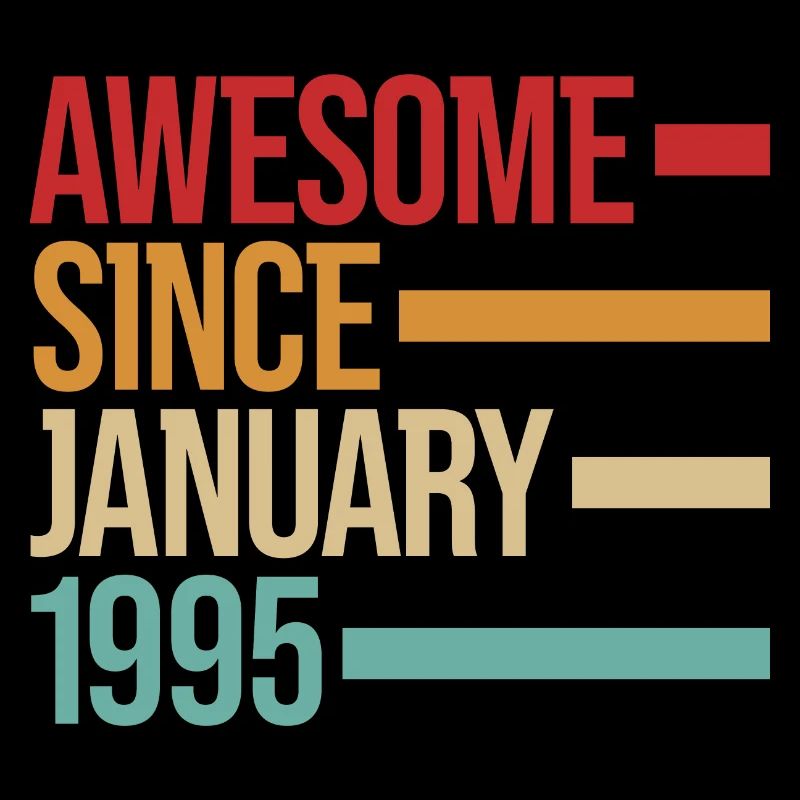 Geburstag Awesome Since January 1995