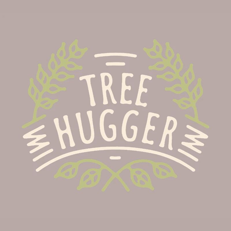 Tree hugger forest bathing nature lovers