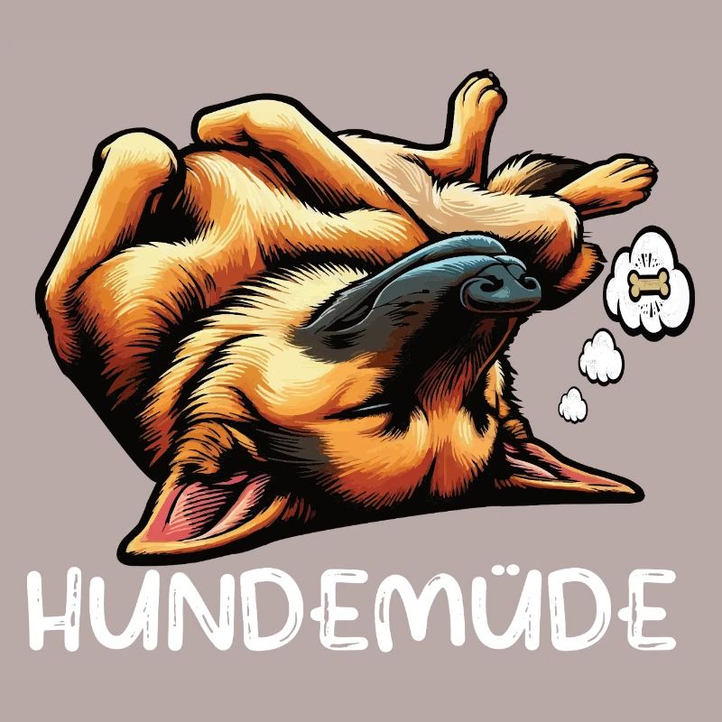 Hundemüde Deutscher Schäferhund Schäferhundhalter
