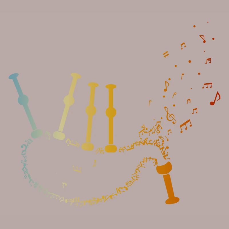 Cornemuse Musique Notes Cornemuse Joueurs de cornemuse