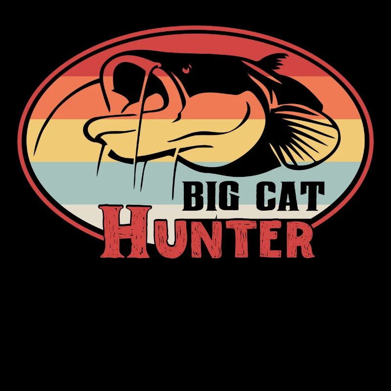 Silure de chasseur de gros chat de poisson-chat
