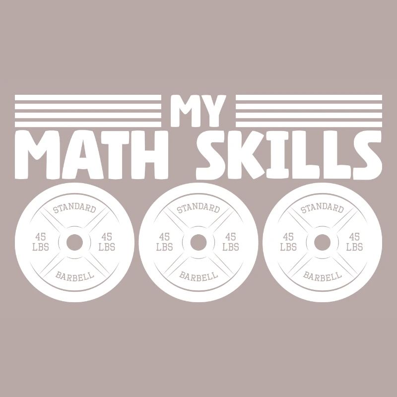 Plaques de poids d’haltérophile Bodybuilder Math