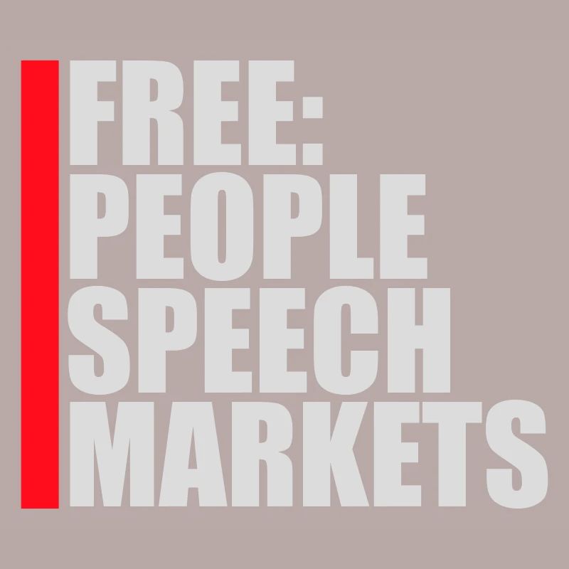 Marché de la liberté d’expression Peuple Libertarian Freedom Logo