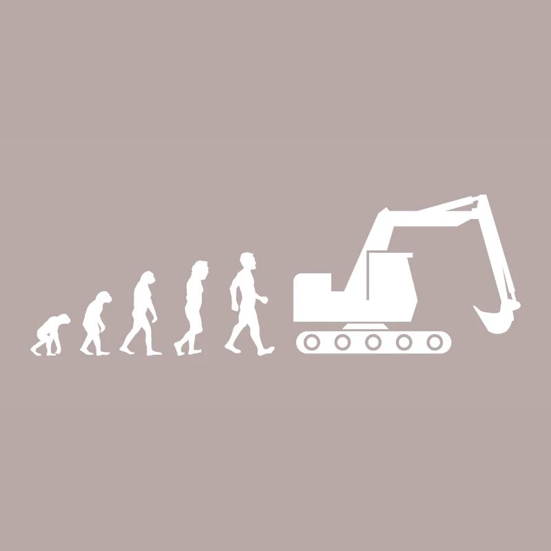 Digger Driver Evolution Job Job Shirt Gift