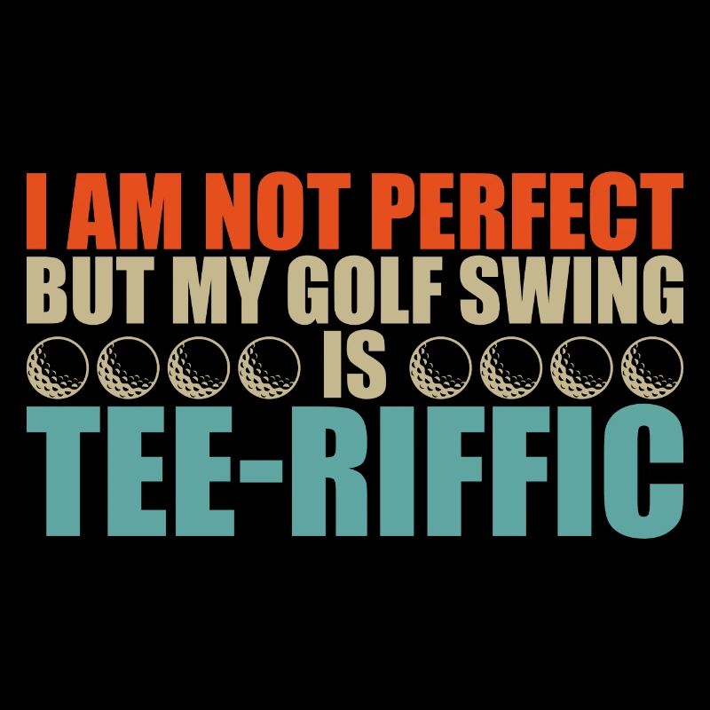 Golf Player Tee-Riffic Golf Swing