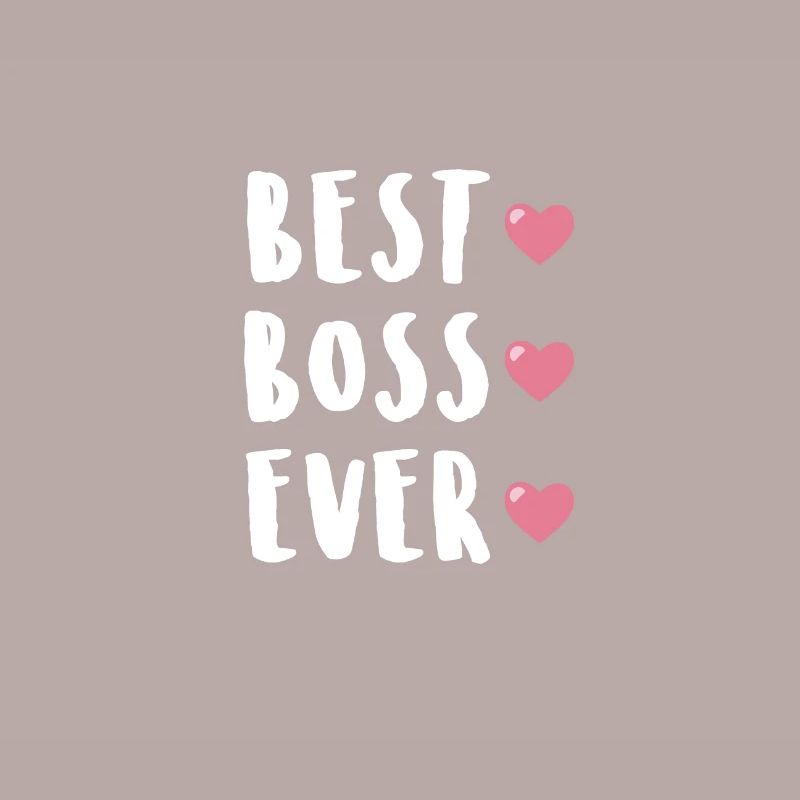 Best Boss Ever mit Herzchen Geschenk