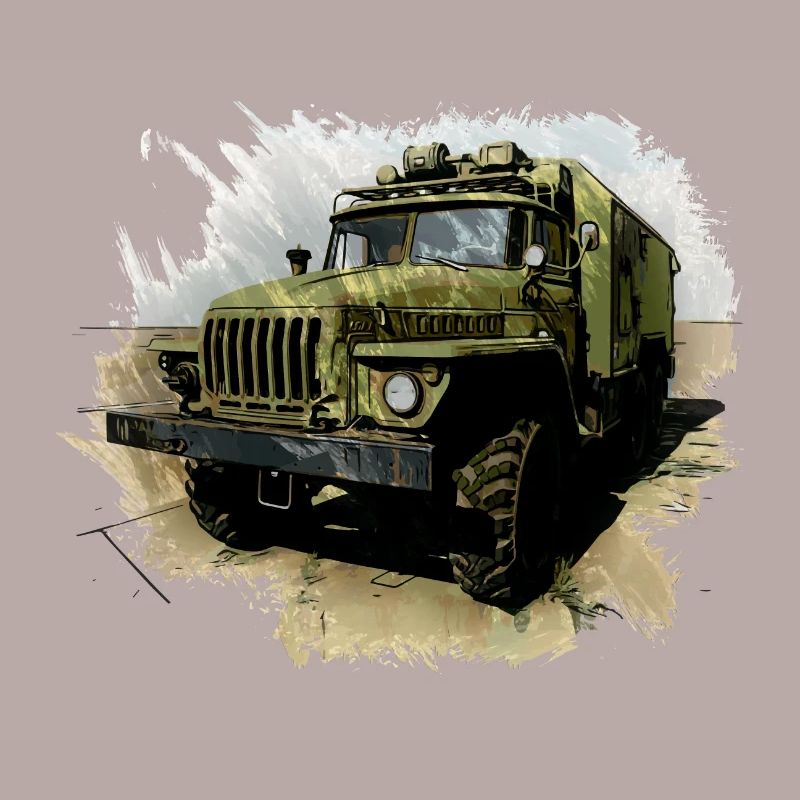 URAL 4320 avec corps de caisson