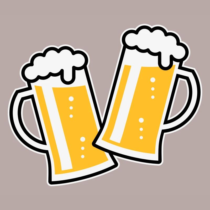 2 Toasting German Beer Steins (Cheers / 3C)