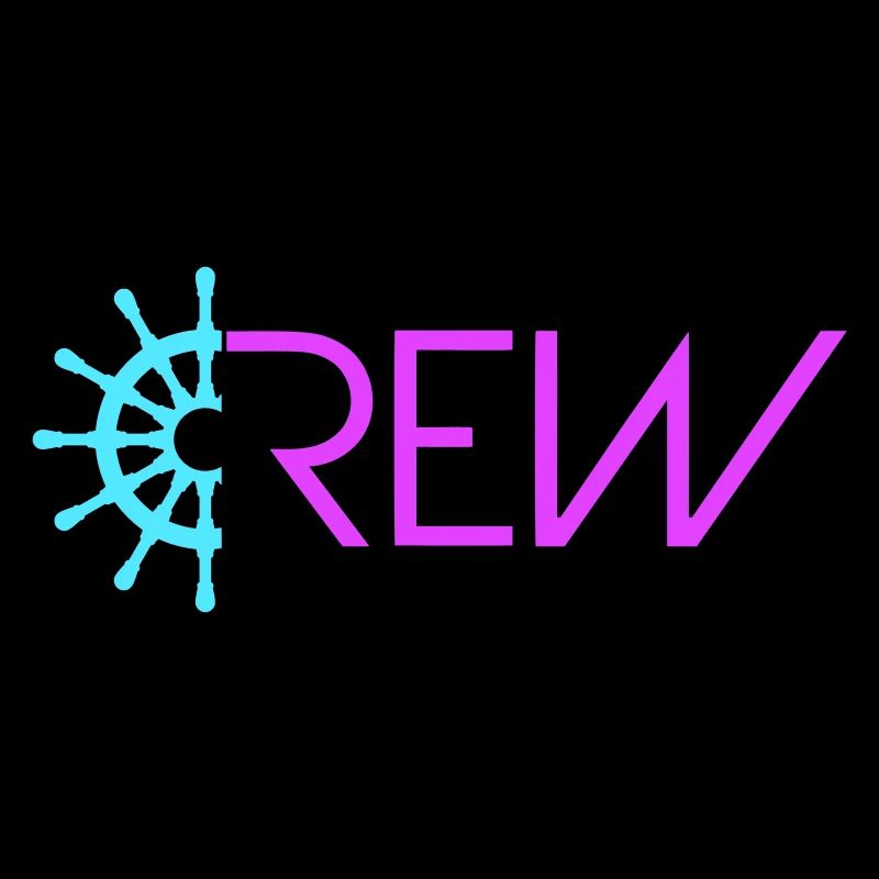 Sailing Crew Sailing Team Ship Steering Wheel Text Logo