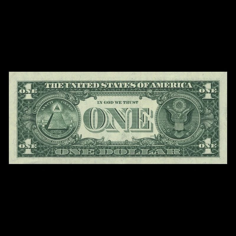 One Dollar Bill. Ein Dollar Schein