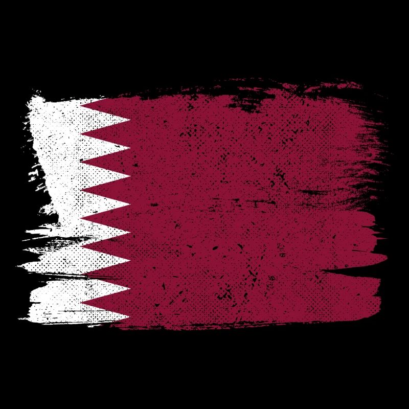 Qatar drapeau drapeau paix Vintage