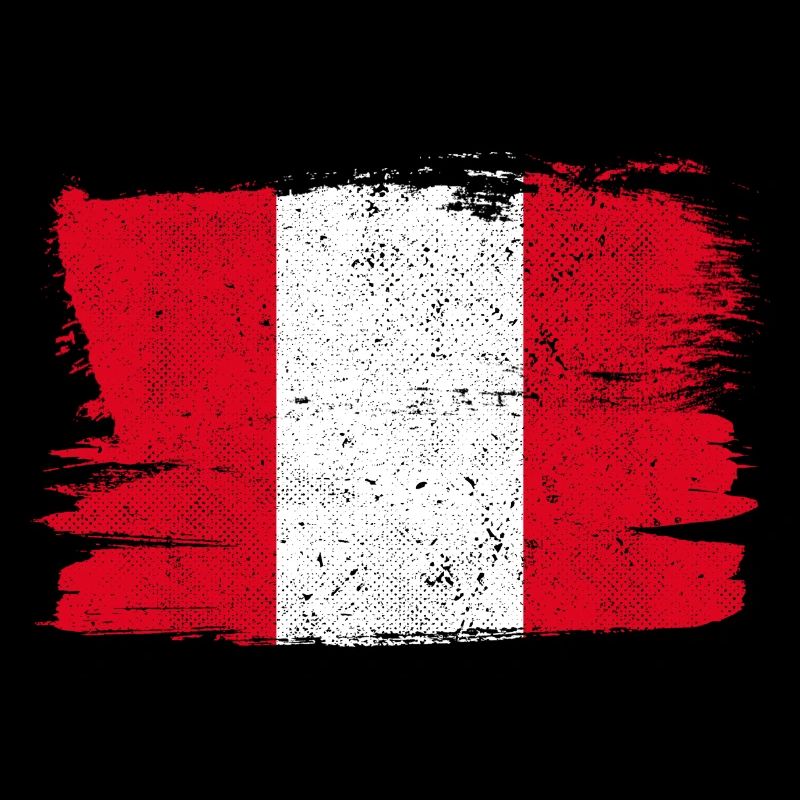 Pérou drapeau drapeau paix Vintage