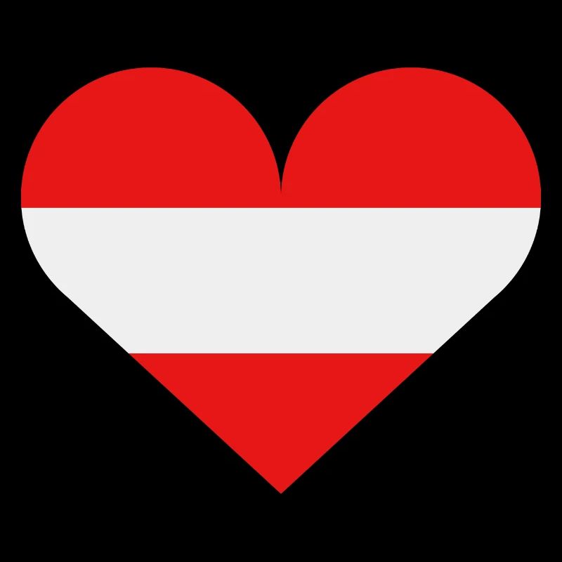 Austria heart flag