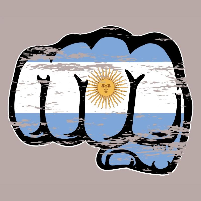 Argentinien Flagge Faust used