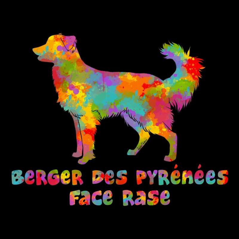 Shepherd of the Pyrenees Face Rase Multicolore