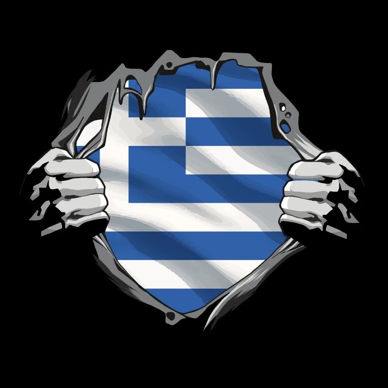 Grèce Drapeau Hellas Athènes Drapeau grec