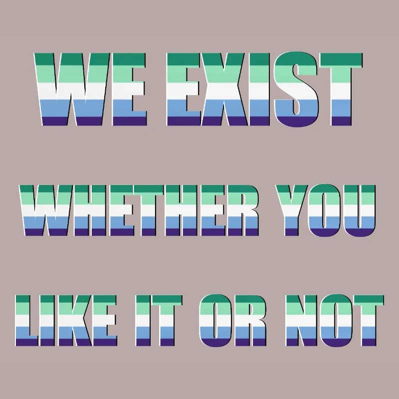 We Exist - Drapeau des hommes gays