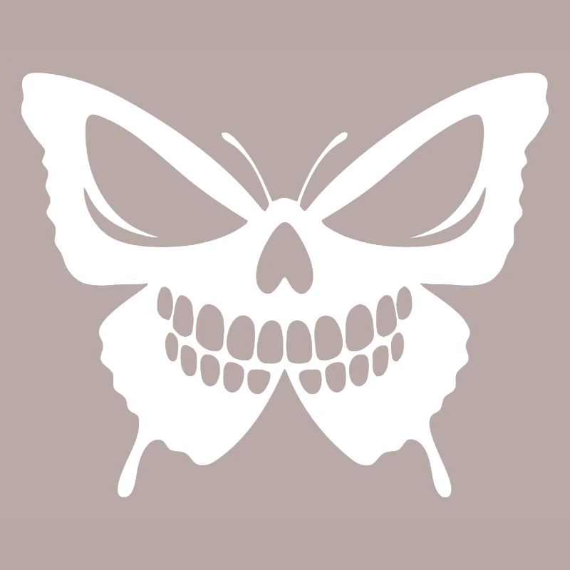 Conception complexe de crâne de papillon