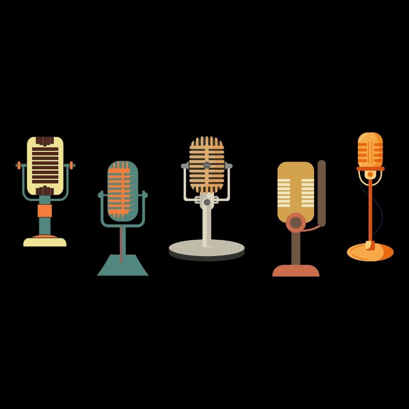 Vintage Retro Microphone