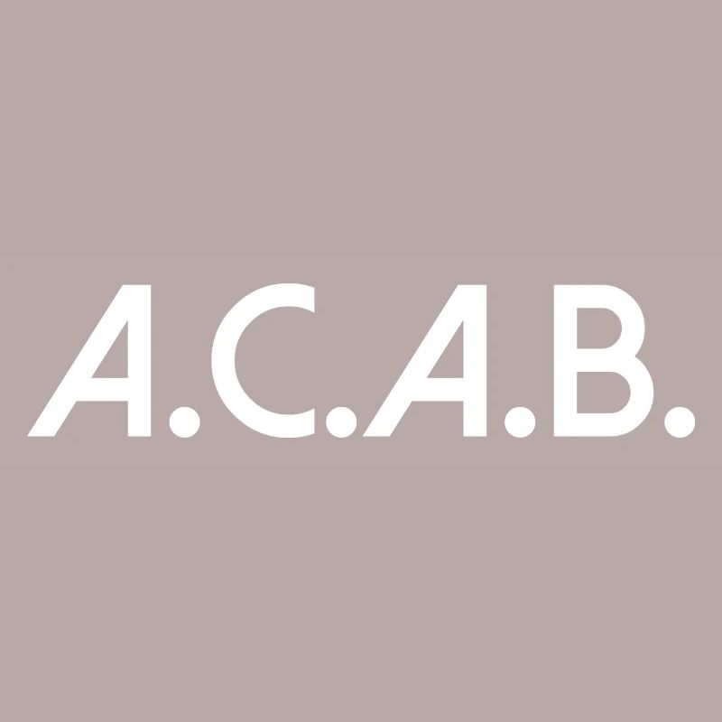 acab all cops are bastards Sort Texte Texte