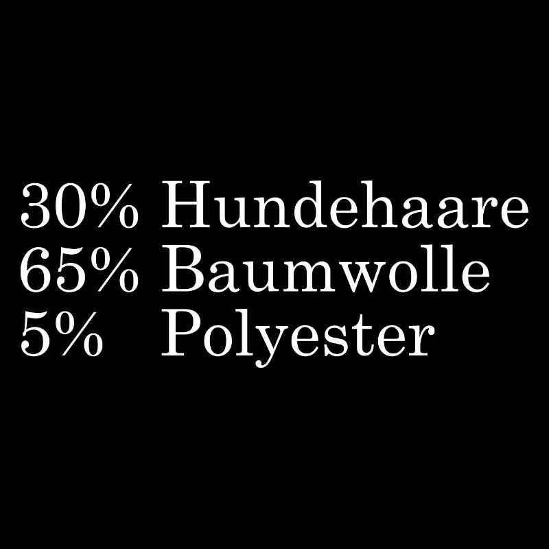 30 % Hundehaare, 65% Baumwolle,5% Polyester