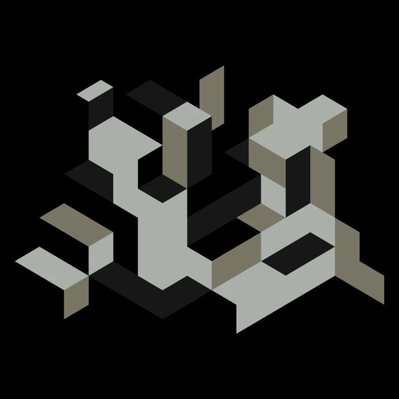 Perspective Construction Cube Dyeing Yourself Labyrinth 3D