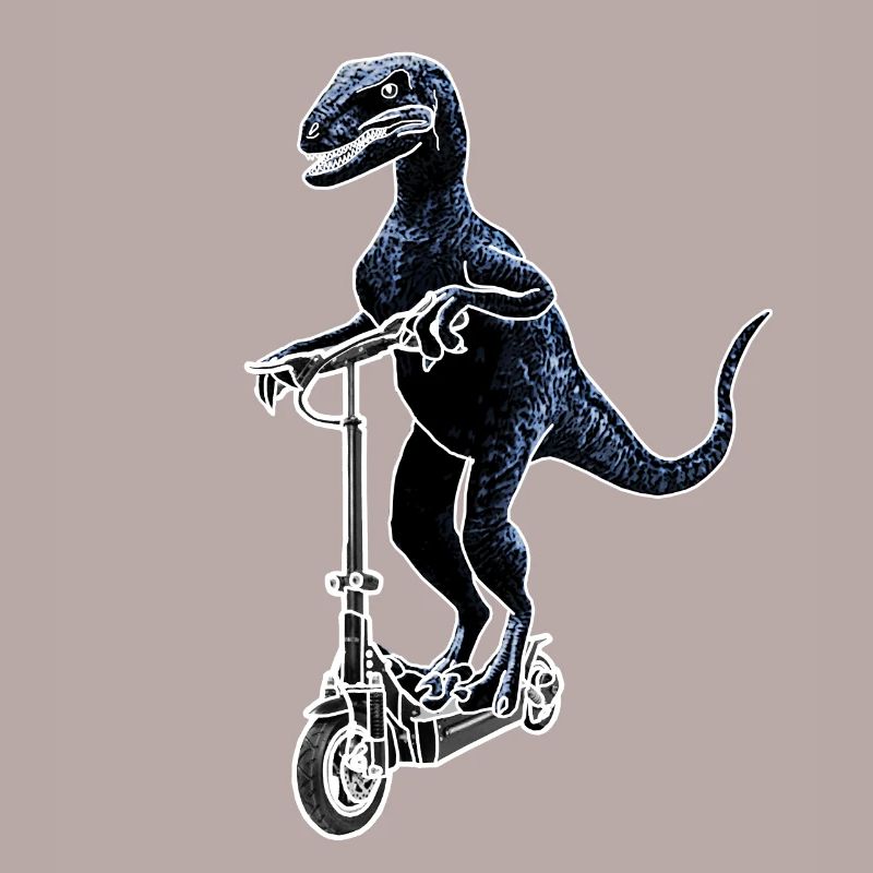 Electric Scooter E-Scooter Dino Raptor Gift Idea