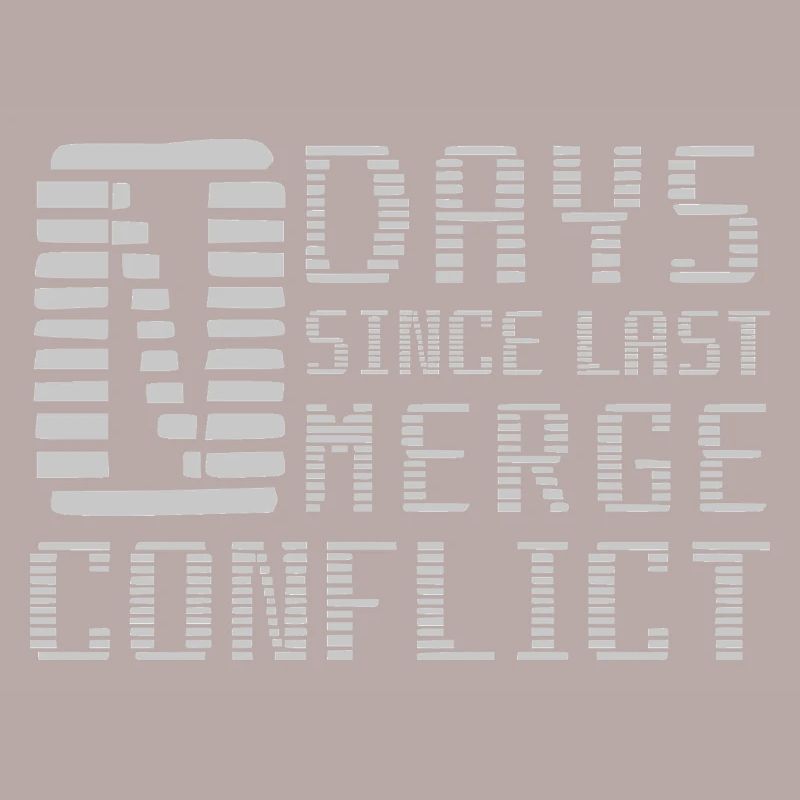 Merge Conflict Software Developer Entwickler geek