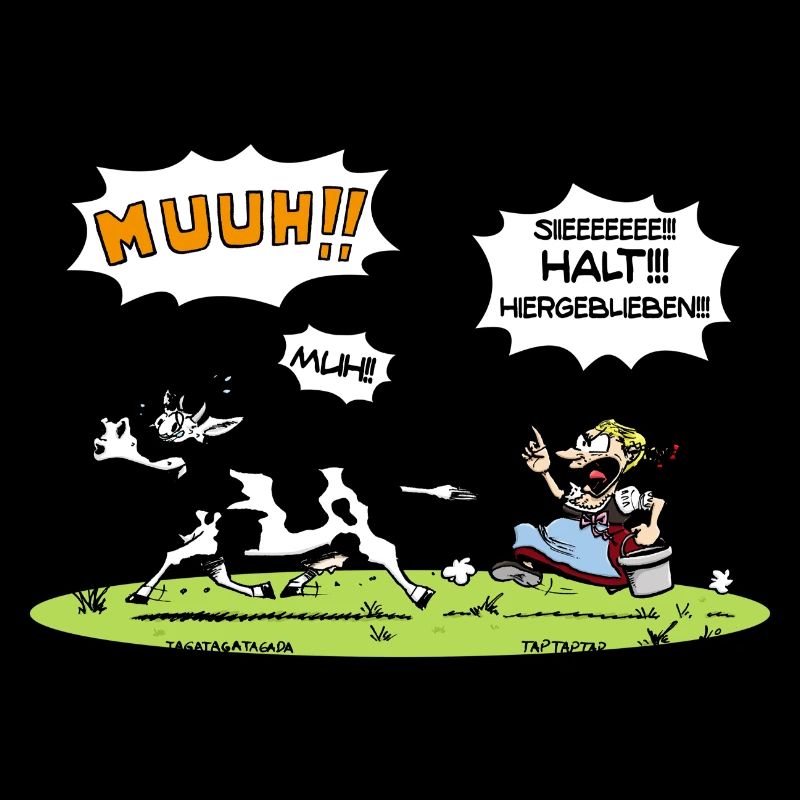 Zenzi von der Alm mit Kuh