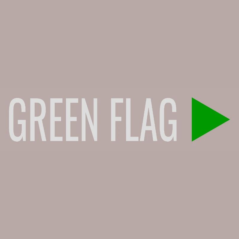 Signes de relation DRAPEAU VERT