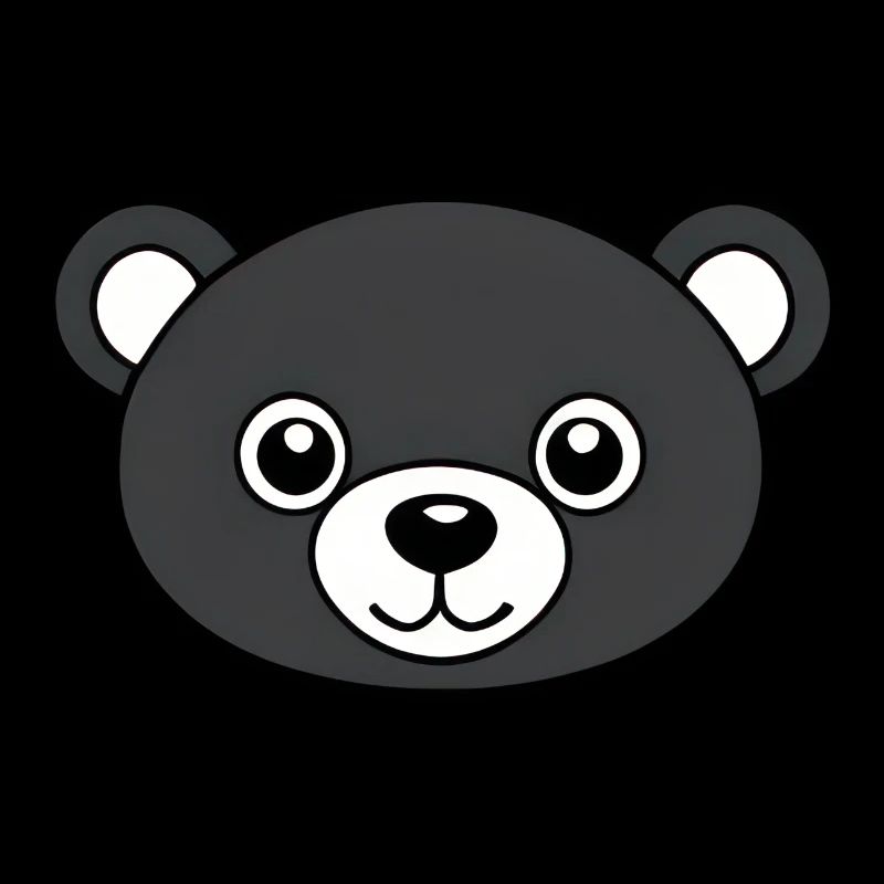Mignon dessin animé mascotte ours