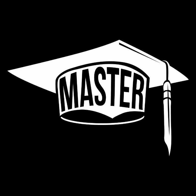 Master Abschluss Geschenk Spruch Master Hut