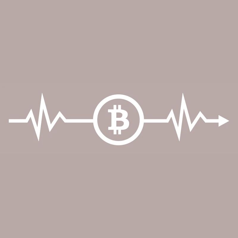 Herzschlag Bitcoin Krypto Kryptowährung Hodl BTC