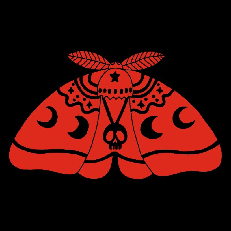 Papillon de nuit rouge