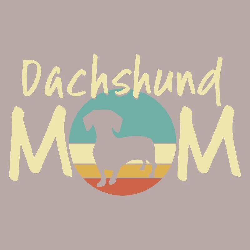 Dackel Mond Mutter Design