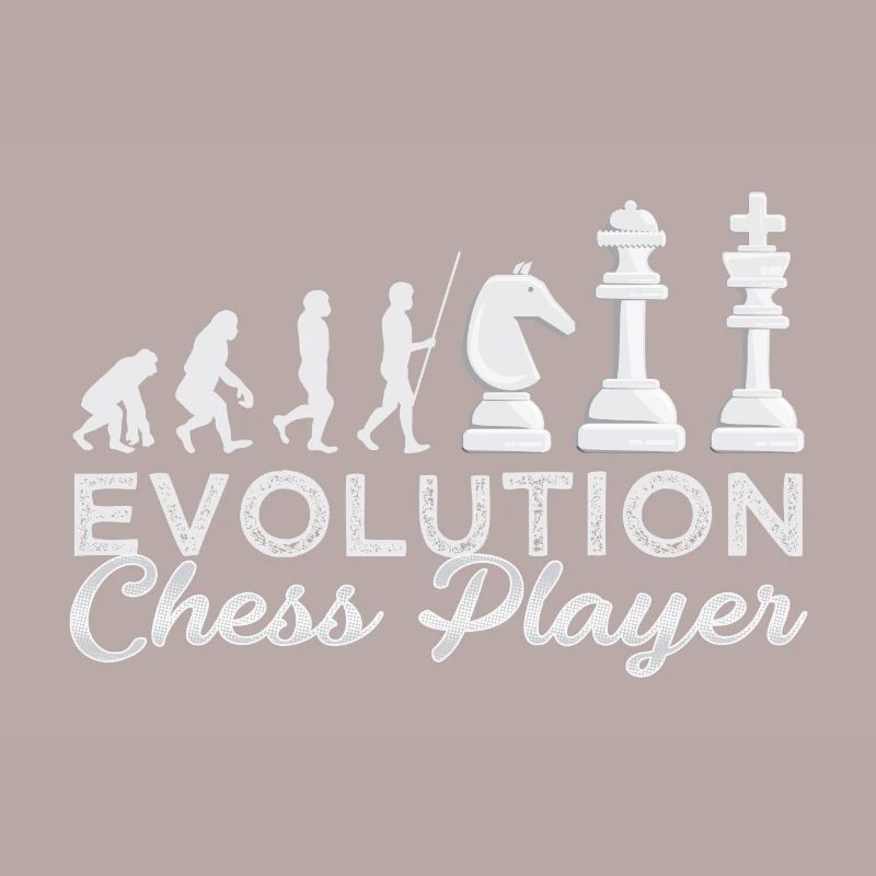 Chess Evolution Chessplayer Idea Gift