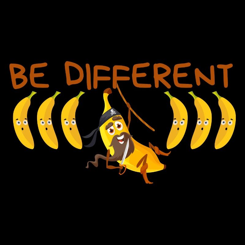 BE DIFFERENT Banane / Sei anders Banane